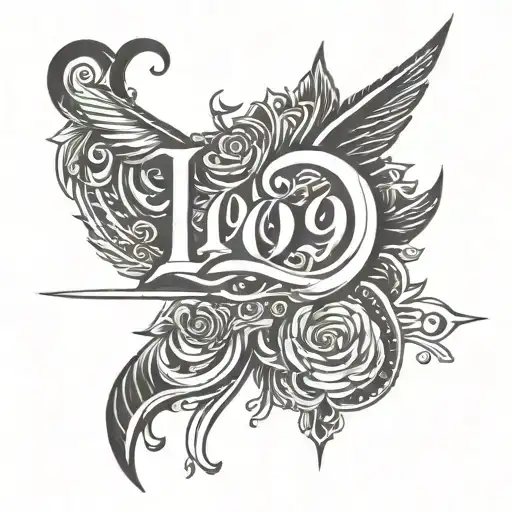 Birth Year 1999 Written Vertically