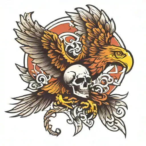 German Eagle And Skull