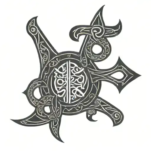 Norse Design With Cora Written In Runes