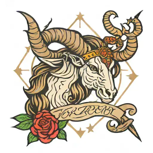 Capricorn And Magic Wand