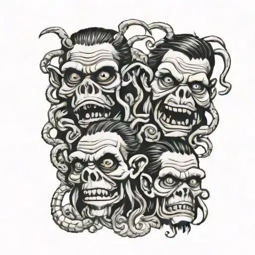 Hear No Evil Speak No Evil See No Evil Shrunken Heads