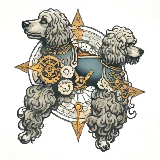 Half A Poodle Half A Compass