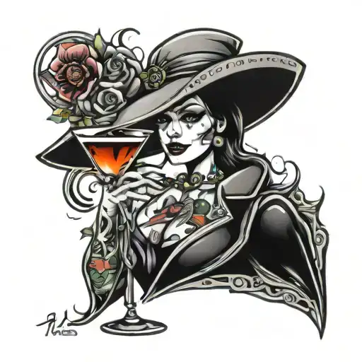 Breast & Martini Glass