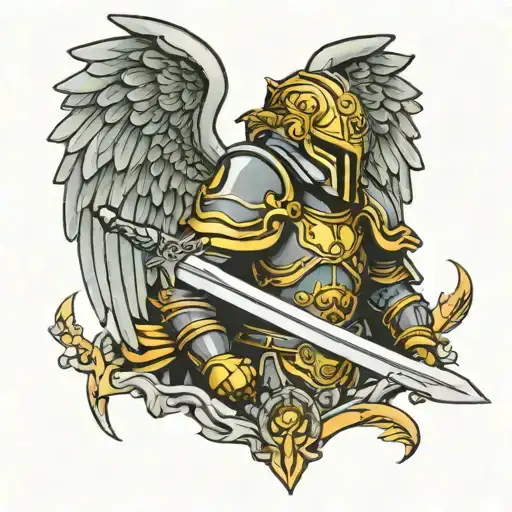 Archangel With Sword Helmet