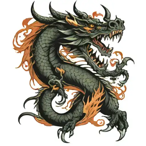 Dragon Full Under Arm Sleeve