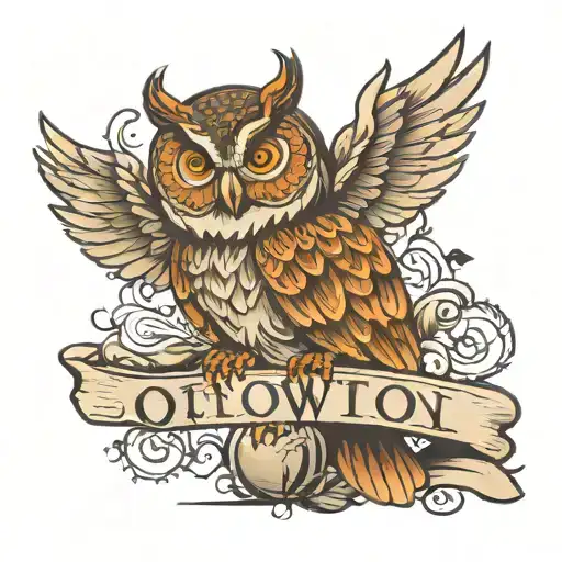 Owl With A Name Inside