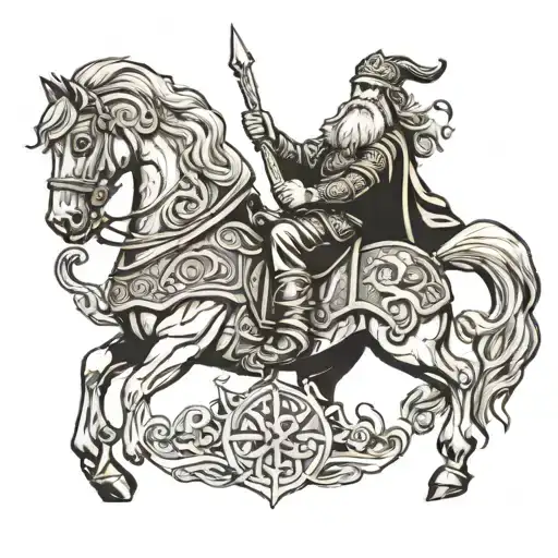 Odin Riding Sleipnir