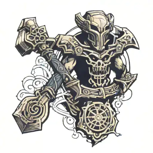 Mjolnir And Little Skuls