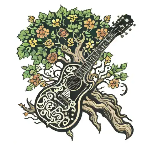 Tree Of Life With Gibson Sg Guitar