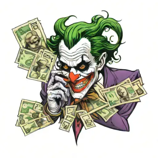 Joker Counting Money