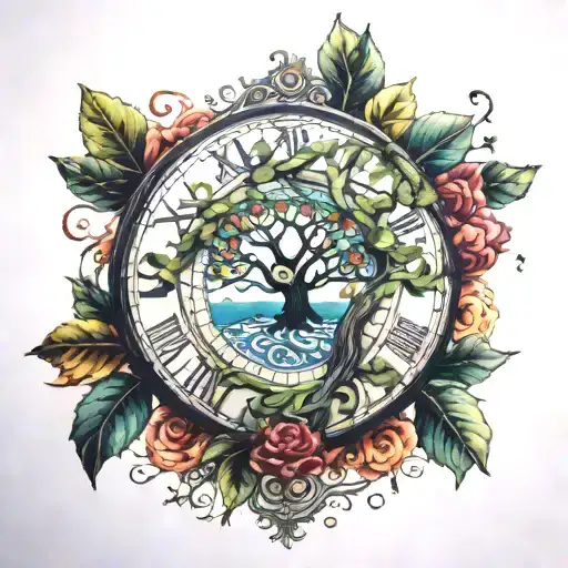 Tree Of Life Clock Face