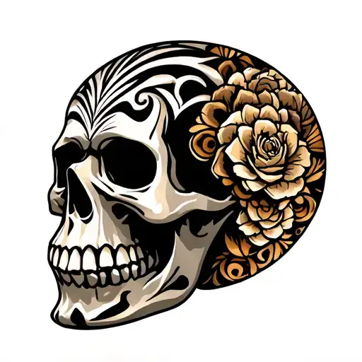 Neo Tribal Skull