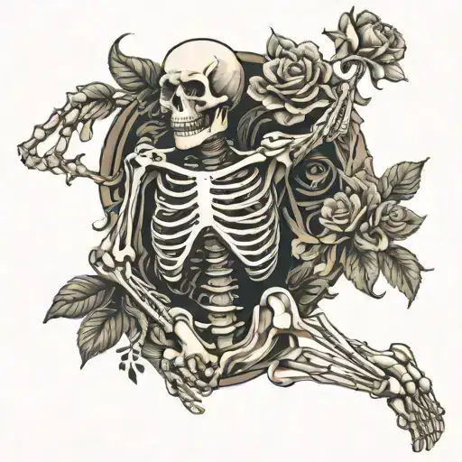 Skeleton And Human Body