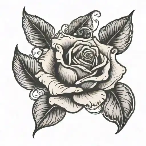 Rose Petal And Floating Plastic Bag