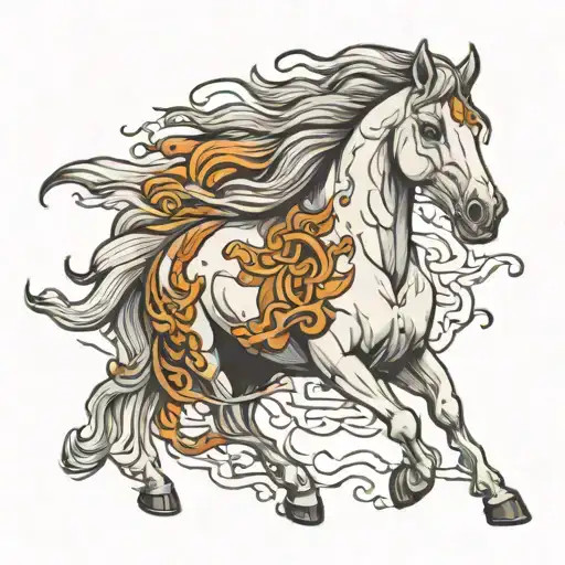 Ghostly Horse Running