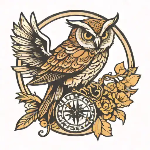 Sagittarius Sign And Owl