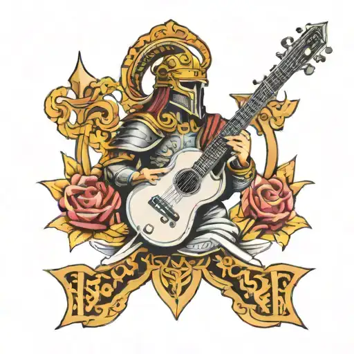 Armor Of God With Guitar And Sword