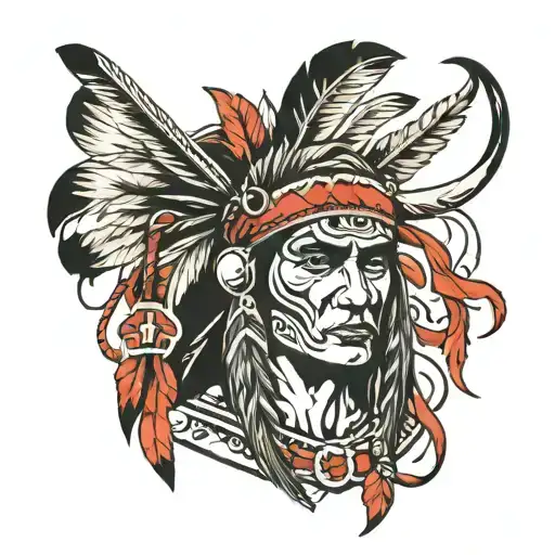 American Native With Bow