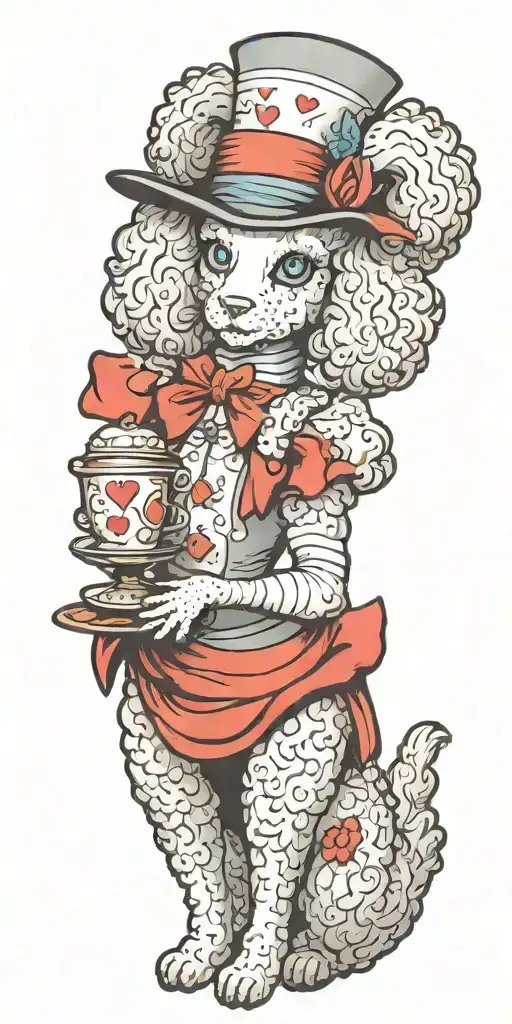Alice In Wonderland Poodle Looking