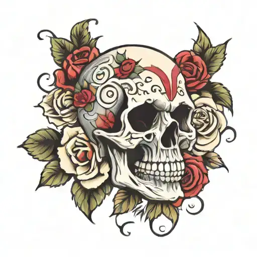 Skull And Roses