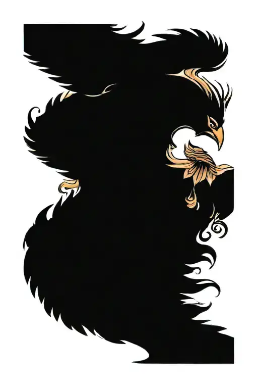 Phoenix With Flowrs