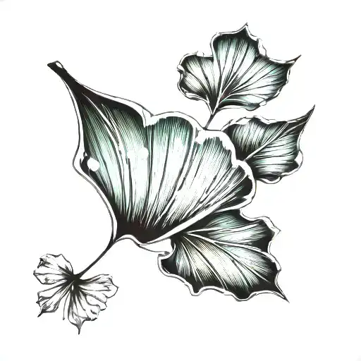 Ginkgo Leaf Floating