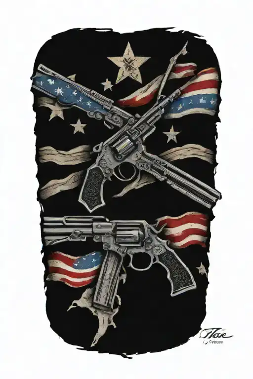 Tattered And Torn 2Nd Amendment Flag