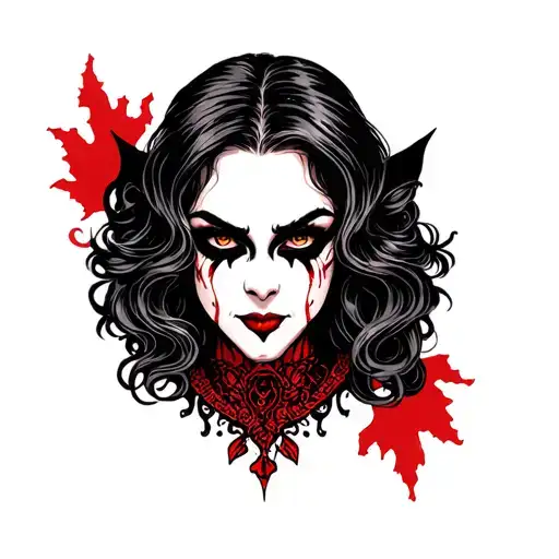 Female Vampire Face