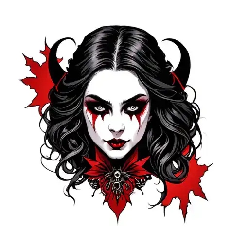 Female Vampire Face