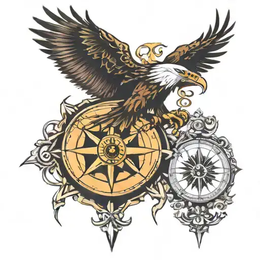 Eagle And Compass Design