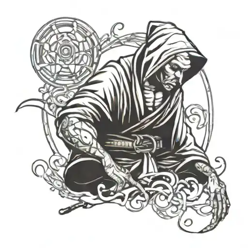 Monk With A Hood And A Badass Attitude