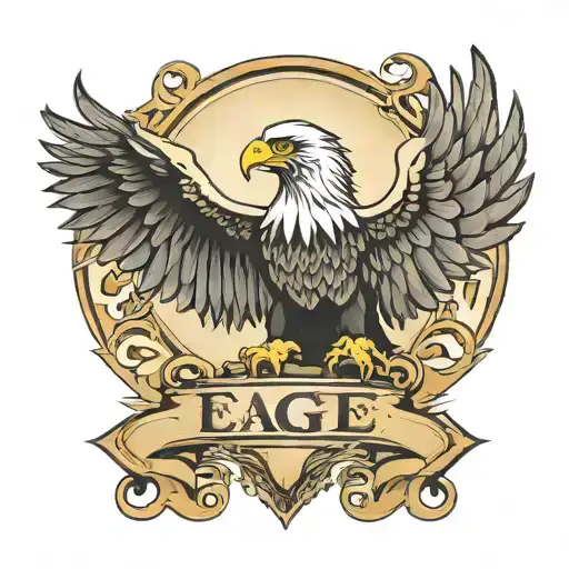 Eagle With Keni Name Written