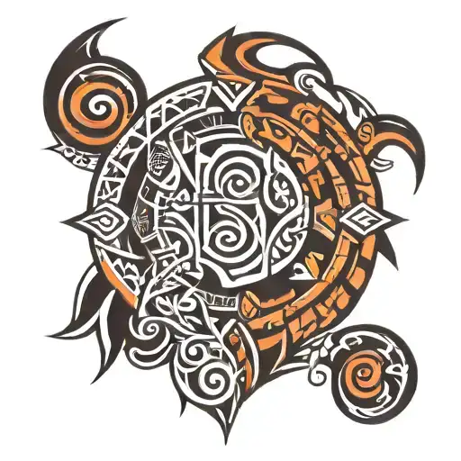 Tribal With Negative Space