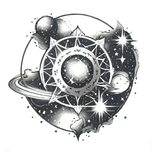 Galaxy Filled With Stars