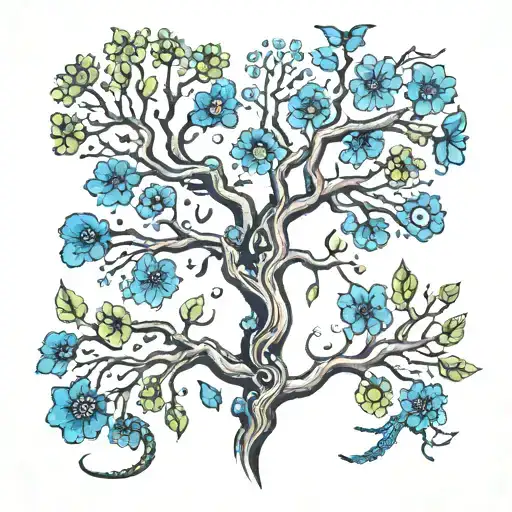 Bacteria And Phylogenic Tree Branch