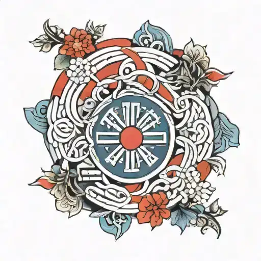 Korean Flag Intertwined