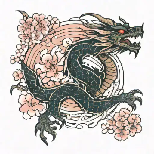Dragon Around Sakura