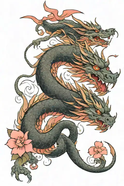 Dragon Around Sakura