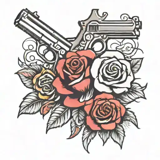 Card Gun Rose
