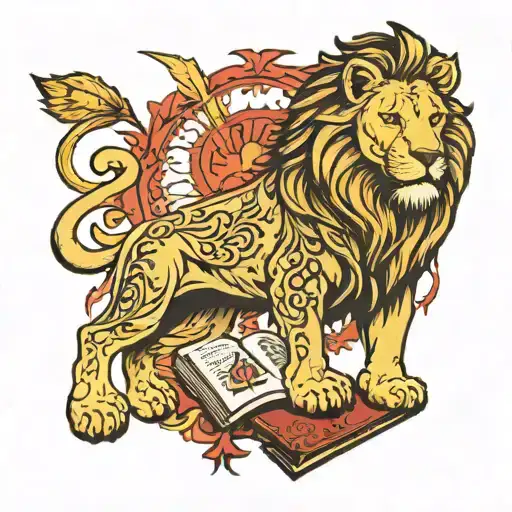 Lion And Bible