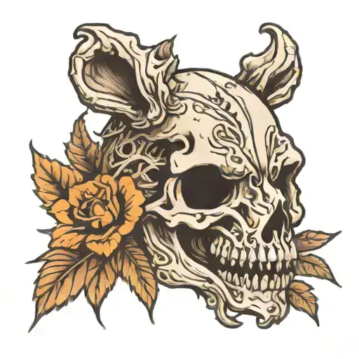 Sassafras And Beaver Skull