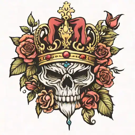 King Crown And Roses