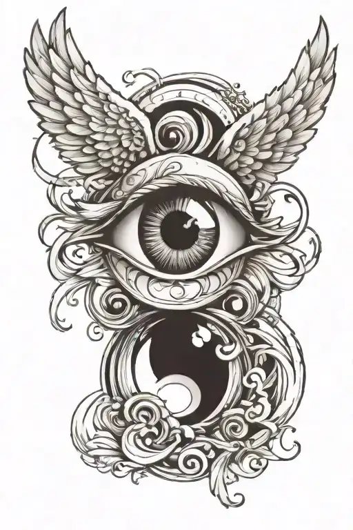 Eye With Wing Attached