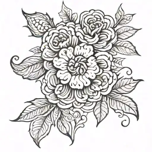 Thin Line Flower Tattoo Renaissance I Want A