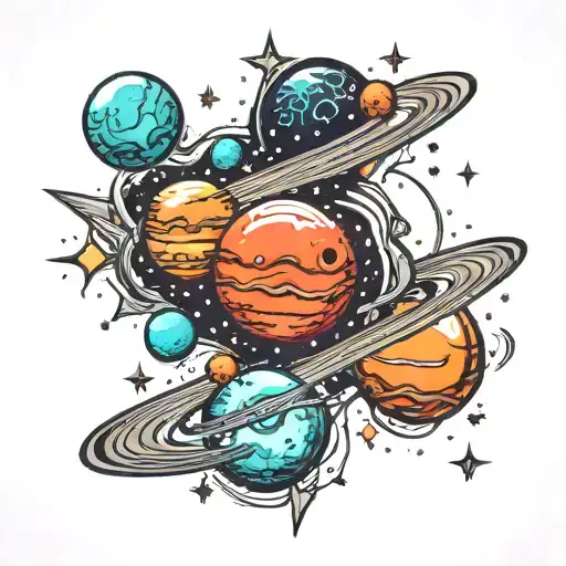 Space Stars Planets