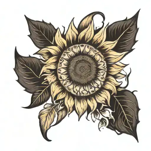 Sun And Sunflower