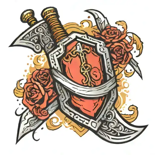 Sword Shield Axe Dotart