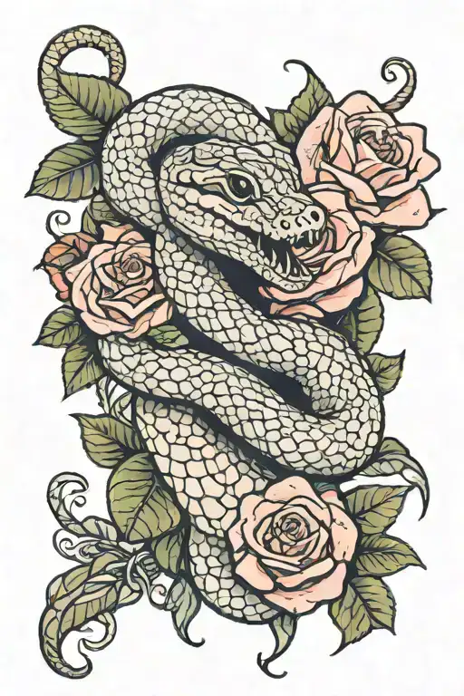 Rattlesnake And Rose Girly