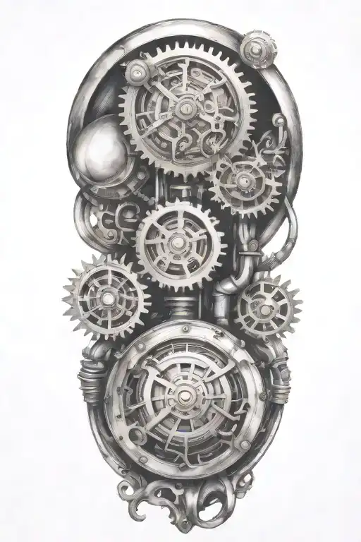 Bio Mechanical Steam Punk Line Work