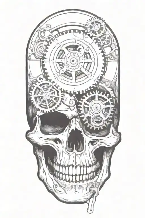 Steam Punk Bio Mechanical Gears And Pistons